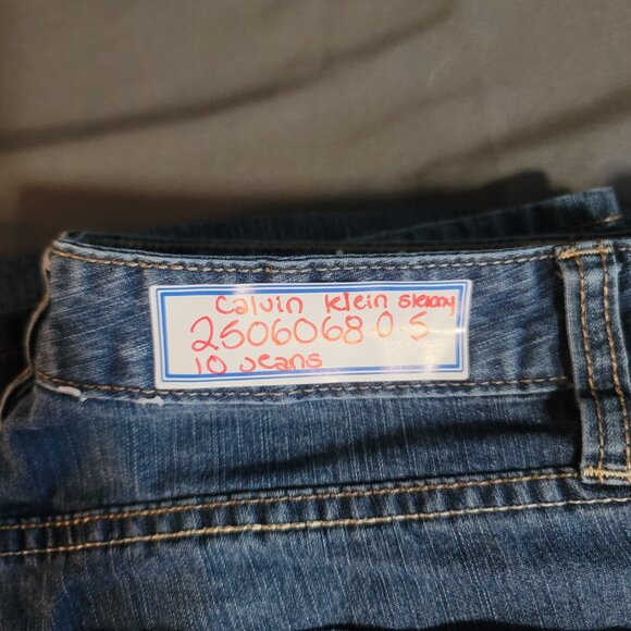 Calvin Klein Jeans Womens 10 Blue Skinny Faded Medium Wash Mid Rise Stretch - Picture 11 of 11